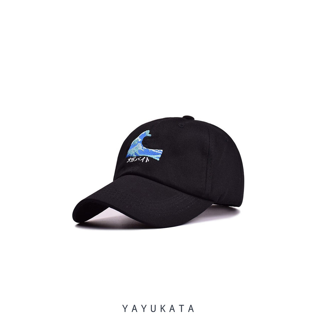 YAYUKATA Caps & Hats BLACK / One Size QP6 Harajuku Wave Cap