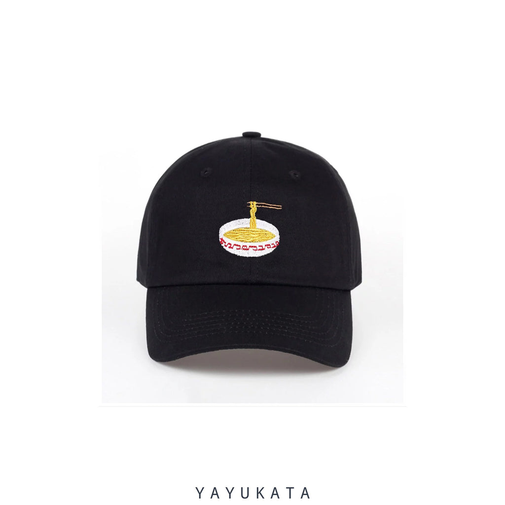 YAYUKATA Caps & Hats Black / One Size ZR3 "RAMEN" Embroidered Cap
