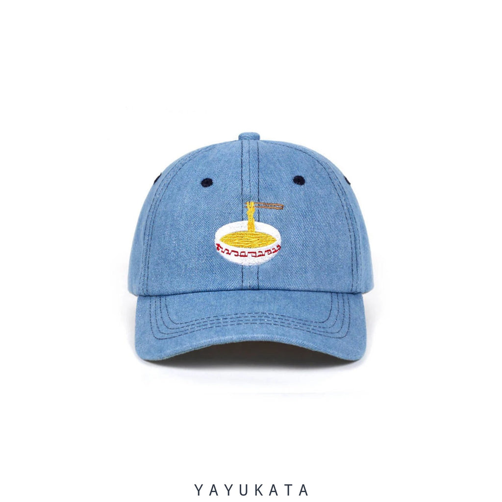YAYUKATA Caps & Hats Blue / One Size ZR3 "RAMEN" Embroidered Cap