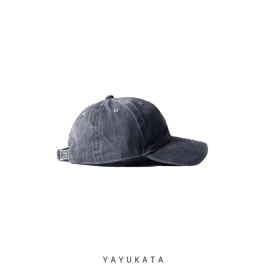 YAYUKATA Caps & Hats GRAY / One Size MF8 Casual Washed Snapback