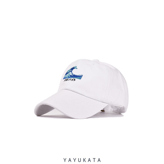YAYUKATA Caps & Hats WHITE / One Size QP6 Harajuku Wave Cap