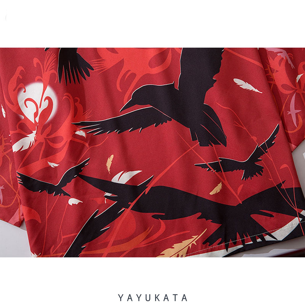 AE3 Harajuku Raven Printed Kimono