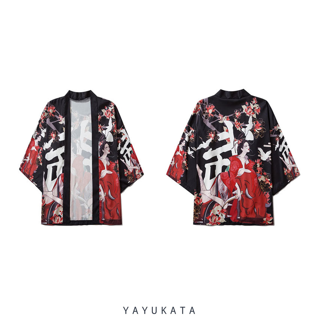 YAYUKATA Kimonos QW3 Japanese Samurai Kimono