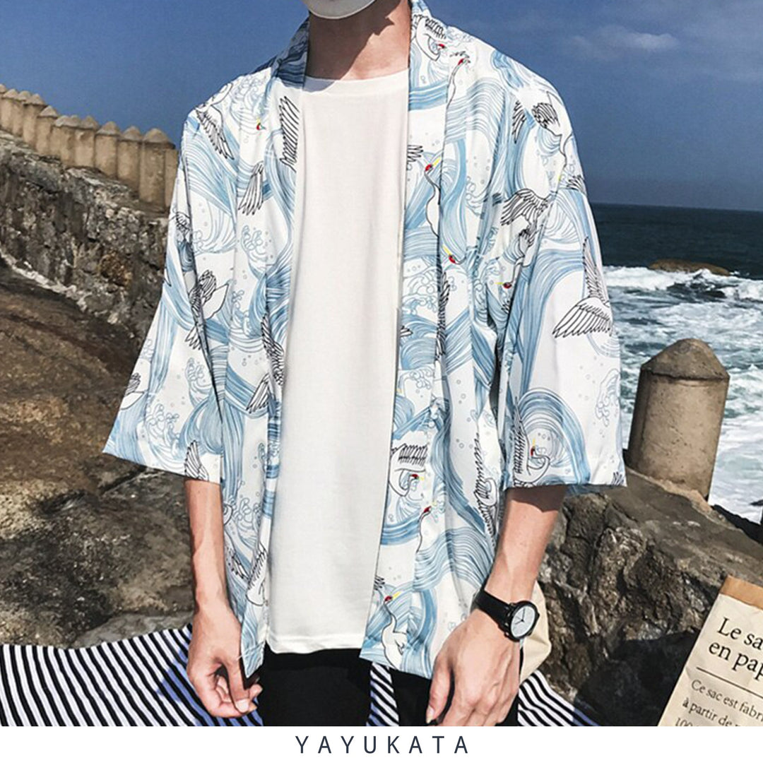 XH8 Printed Summer Kimono – YAYUKATA