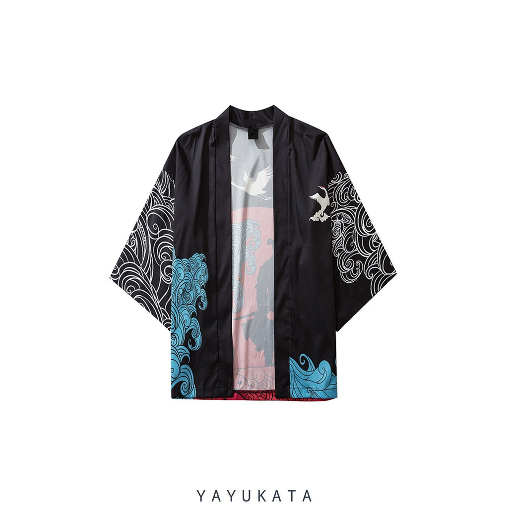 YAYUKATA Kimonos YL1 Printed Summer Kimono