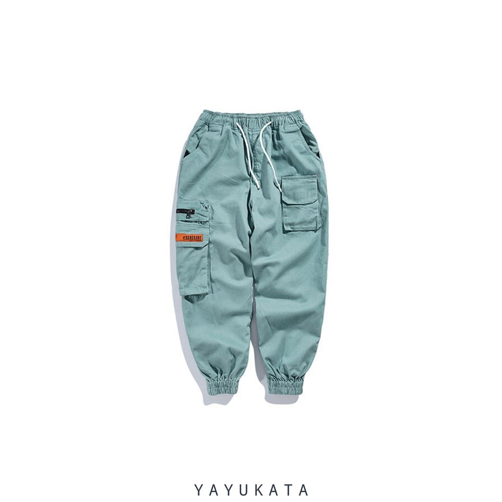 YAYUKATA Pants & Shorts GRAY/BLUE / XXL SU1 Side Pocket Cargo Joggers