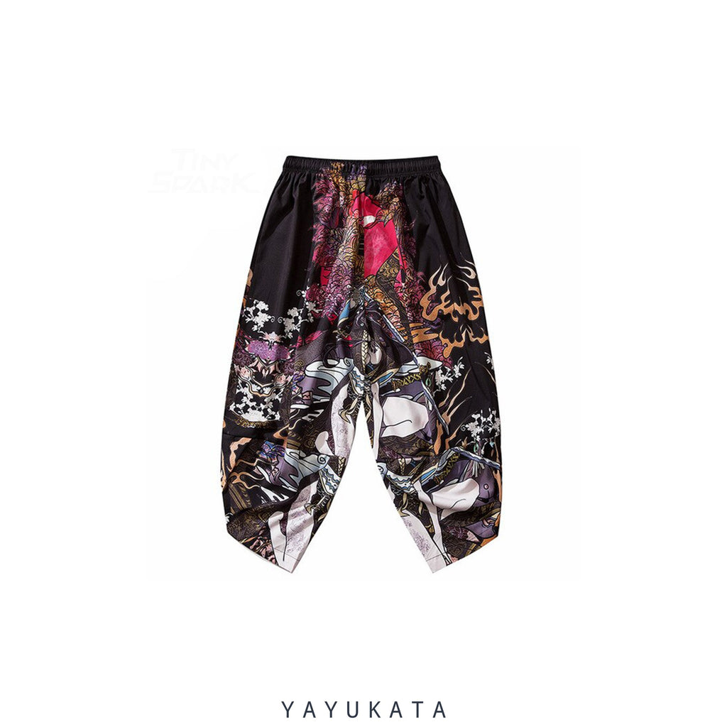 YAYUKATA Pants & Shorts MT4 Japanese Style Baggy Joggers