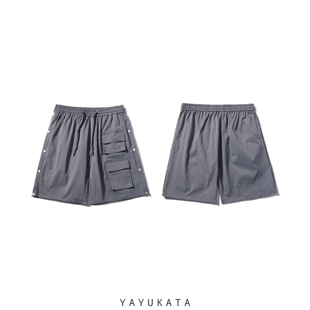 YAYUKATA Pants & Shorts MX1 Loose Multi-Pockets Baggy Shorts