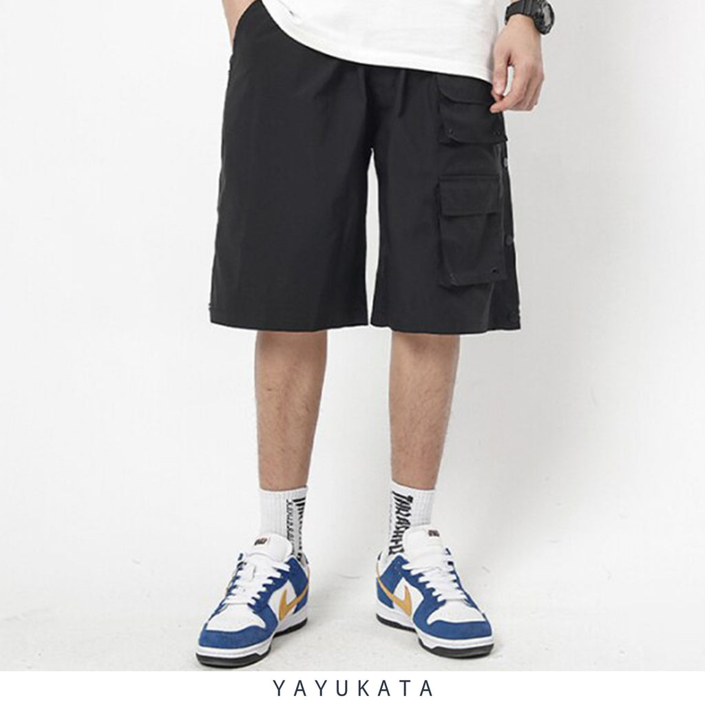 YAYUKATA Pants & Shorts MX1 Loose Multi-Pockets Baggy Shorts