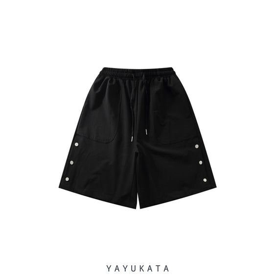 YAYUKATA Pants & Shorts XS MZ2 Side Snap Buttons Baggy shorts
