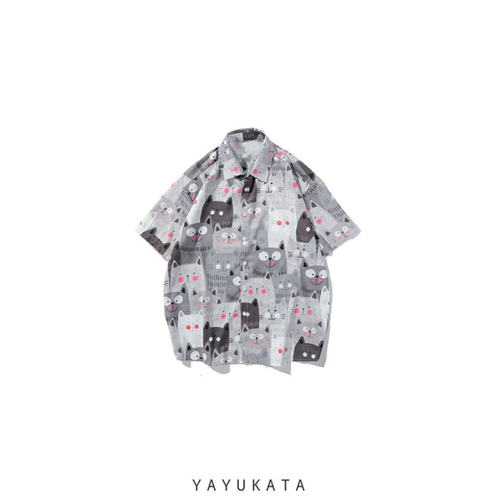 YU0 Printed Beach Shirt