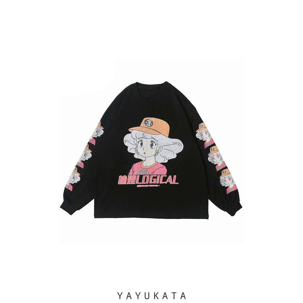 YAYUKATA Sweaters BLACK / XL XE4 Casual Anime Sweater