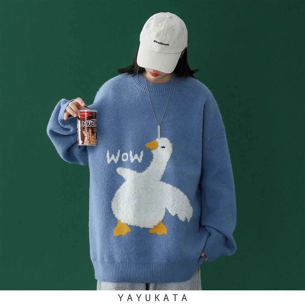 YAYUKATA Sweaters MC1 Knitted Harajuku Duck Sweater