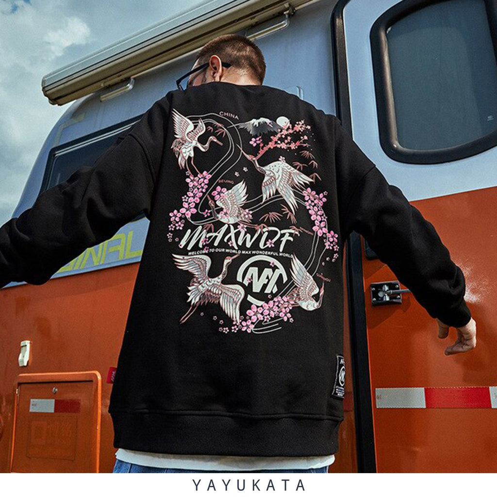 YAYUKATA Sweaters MK4 Sakura Printed Streetwear Sweater