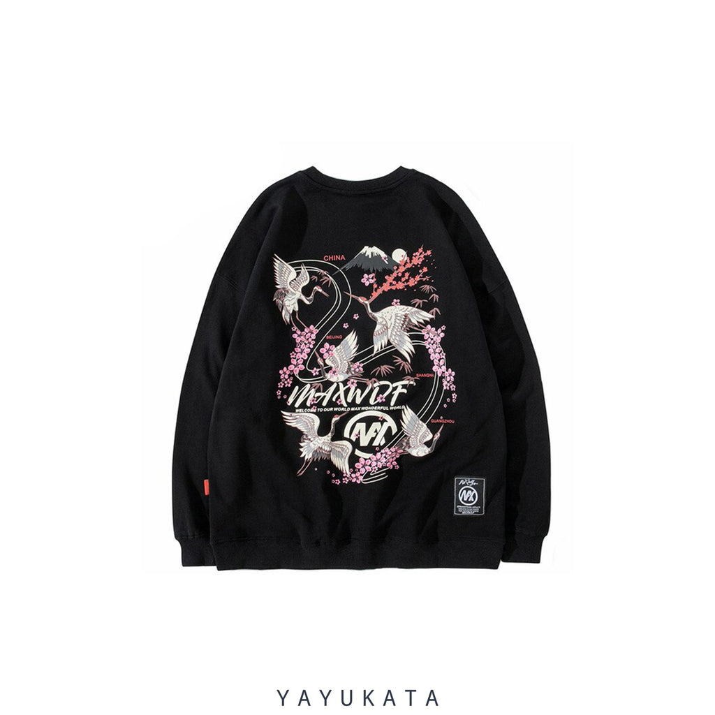 YAYUKATA Sweaters MK4 Sakura Printed Streetwear Sweater