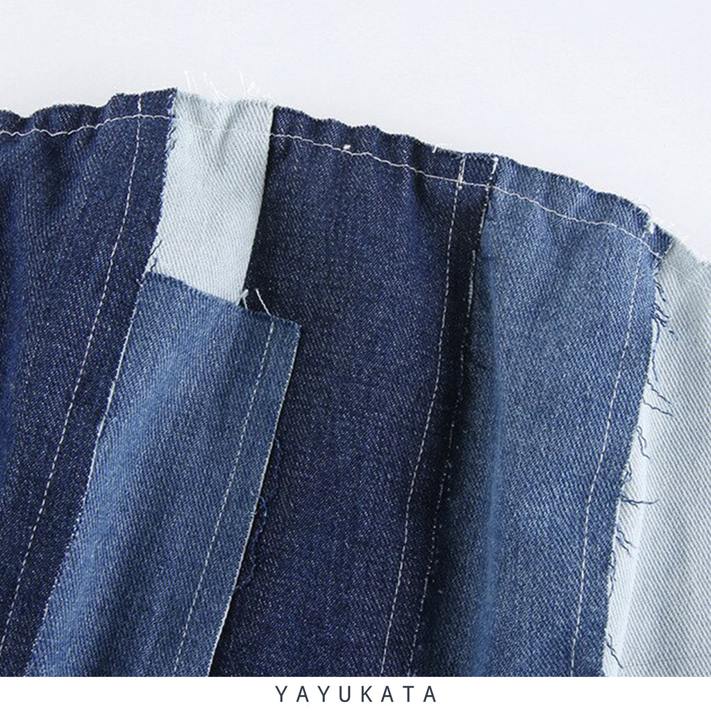 YAYUKATA Tops MU3 Backless Jeans Top